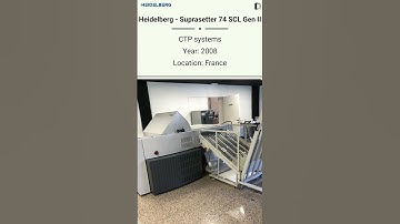 Used CTP Systems Machine | Heidelberg - Suprasetter 74 SCL Gen II for SALE @Machinedalal