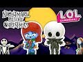 🌙 The NIGHTMARE BEFORE CHRISTMAS 🎄Custom LOL SURPRISE DOLLS Jack & Sally - DIY Toy Transformations