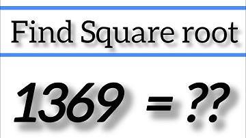 Find square root of 1369|| by long division method #maths 