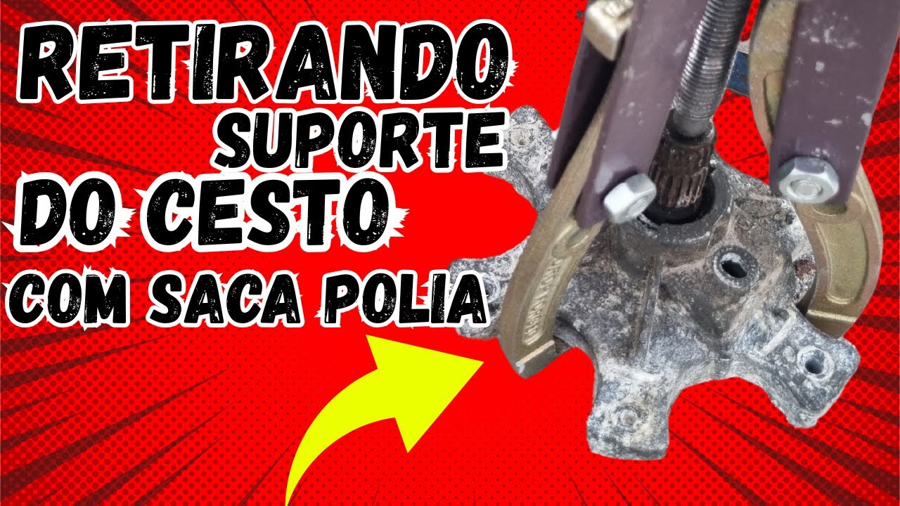 COMO RETIRAR SUPORTE DO CESTO BRASTEMP COM SACA POLIA 