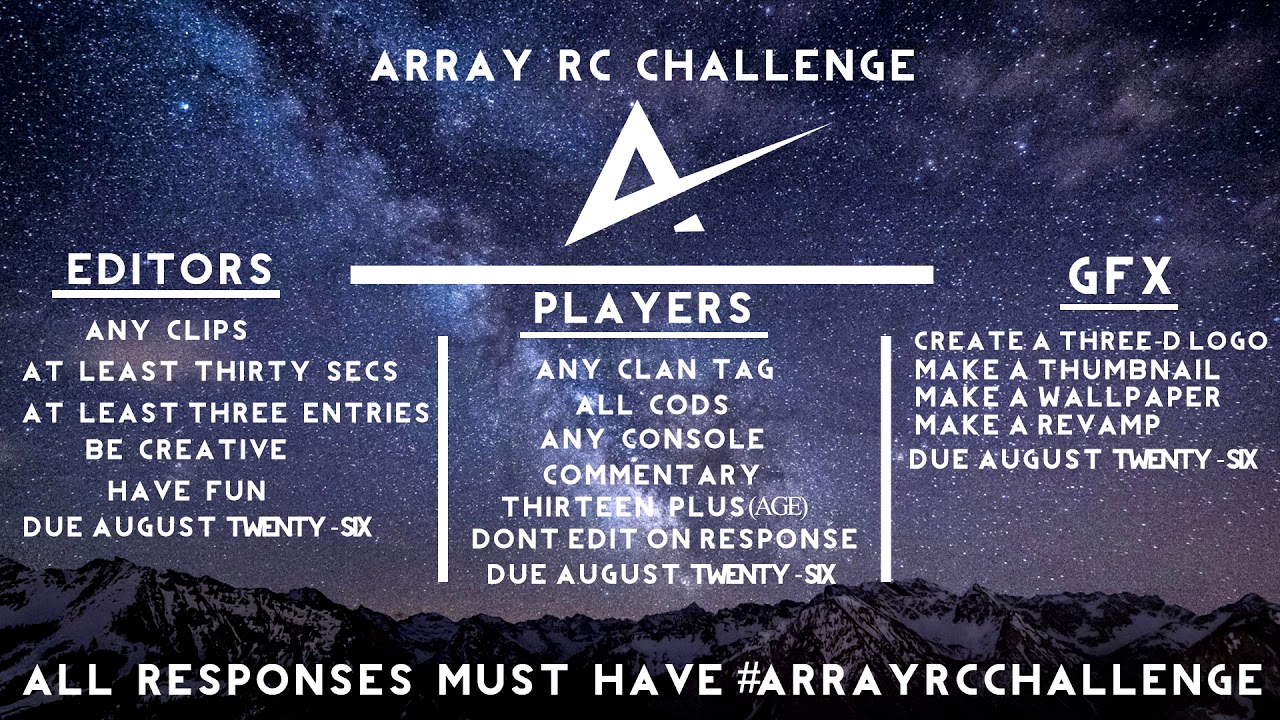 Array RC Challenge! #ArrayRCChallenge - YouTube