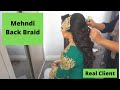 Mehndi back braid  easy step by step  pakistanibride