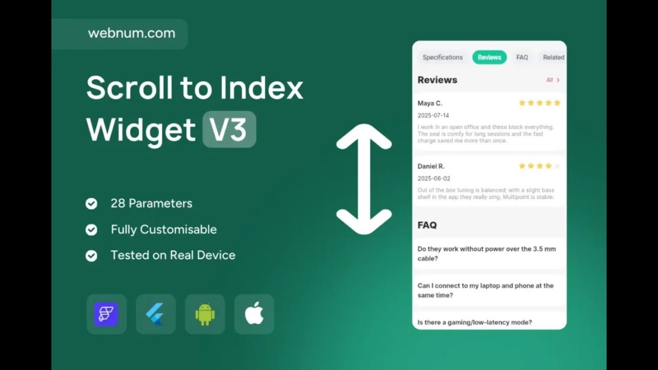 FlutterFlow Scroll to Index Widget 🚀 #flutterflow #scroll #index # ...