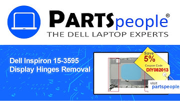 Dell Inspiron 15-3595 (P75F012) Display Hinges How-To Video Tutorial