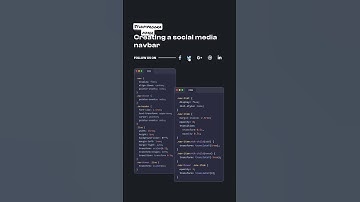 social media navbar #css #html