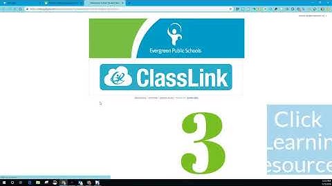 Accessing  Classlink from Home (EPS)