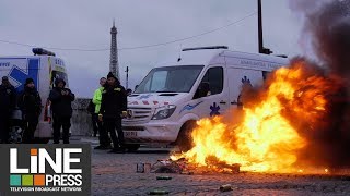 Les ambulanciers crient leur colère devant l'Assemblée Nationale / Paris - France 03 décembre 2018