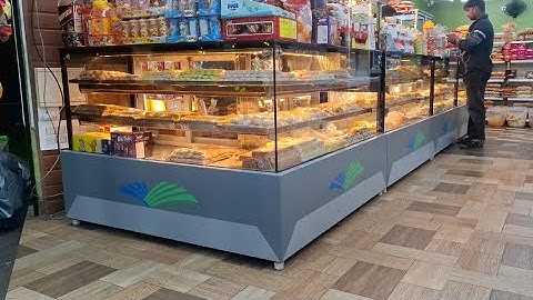 Stylish bakery display counter and bakery design|kerala|Bakery equipment