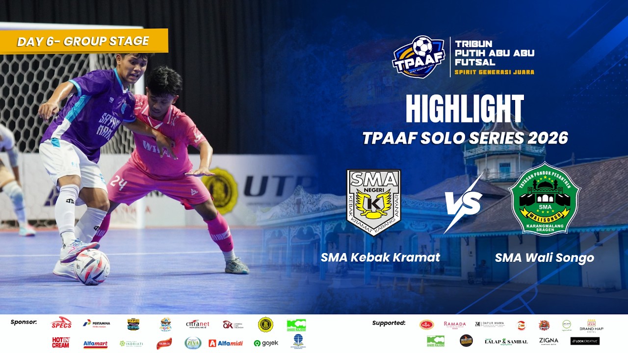 Highlight Tribun Putih Abu-Abu Futsal Solo Series 2026 | SMA WALISONGO VS SMA KEBAKKRAMAT