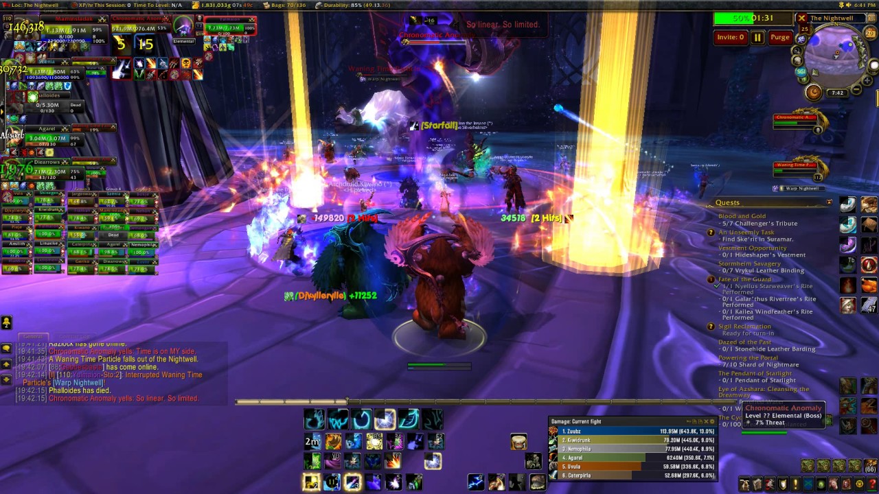 The NightHold Chronomatic Anomaly 25 Man Raid finder