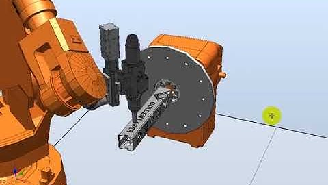 Golden Laser | 3D Robot Arm Fiber Laser Cutting System Simulation Video