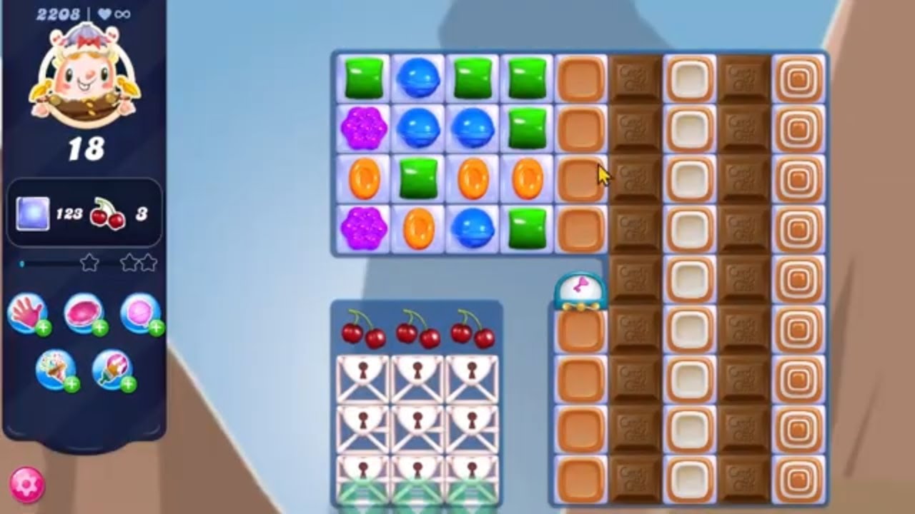 Candy Crush Saga LEVEL 2208 NO BOOSTERS - YouTube
