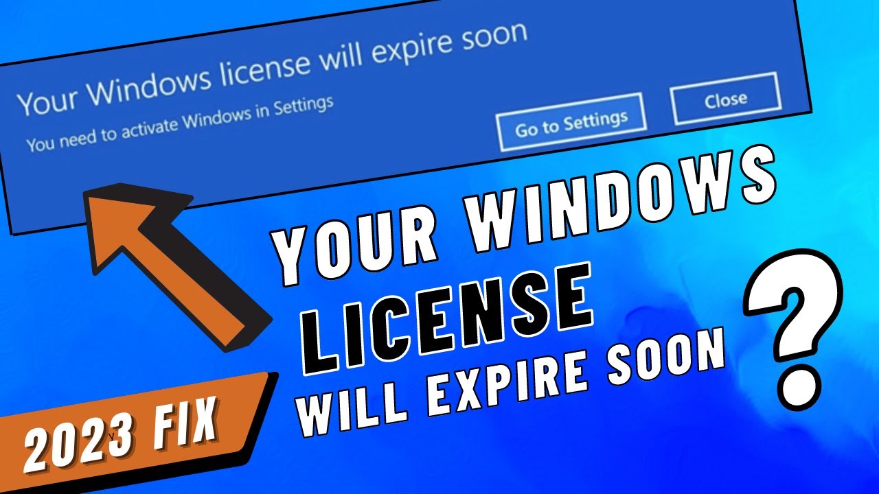 Your Windows Licence Will Expire Soon Windows 10 pro (expiration on -  Microsoft Community