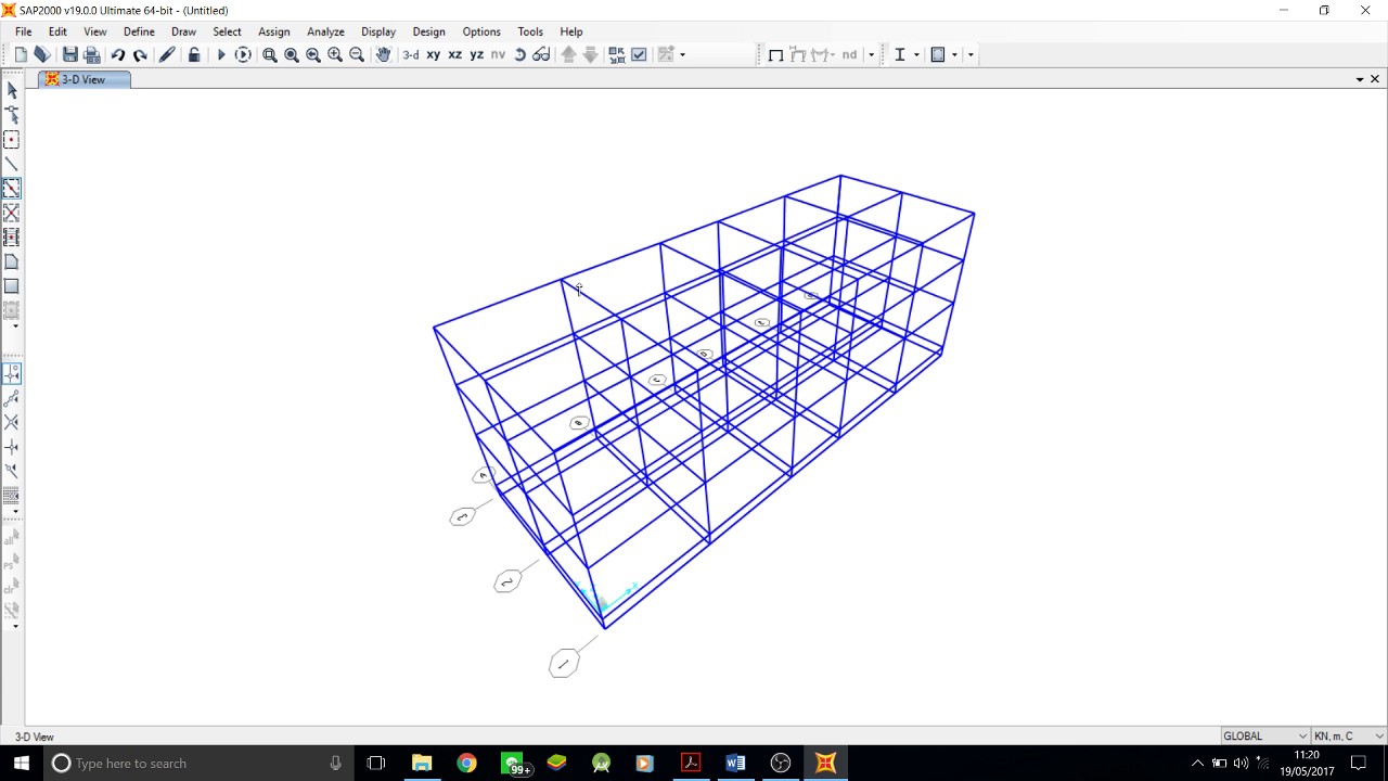 Tutorial SAP2000 Gedung 3 Lantai dengan Beban Gempa Respon Spektrum ...