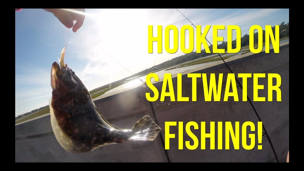 Catching Flounder at Pawleys Island Bridge, Definitely Hooked on