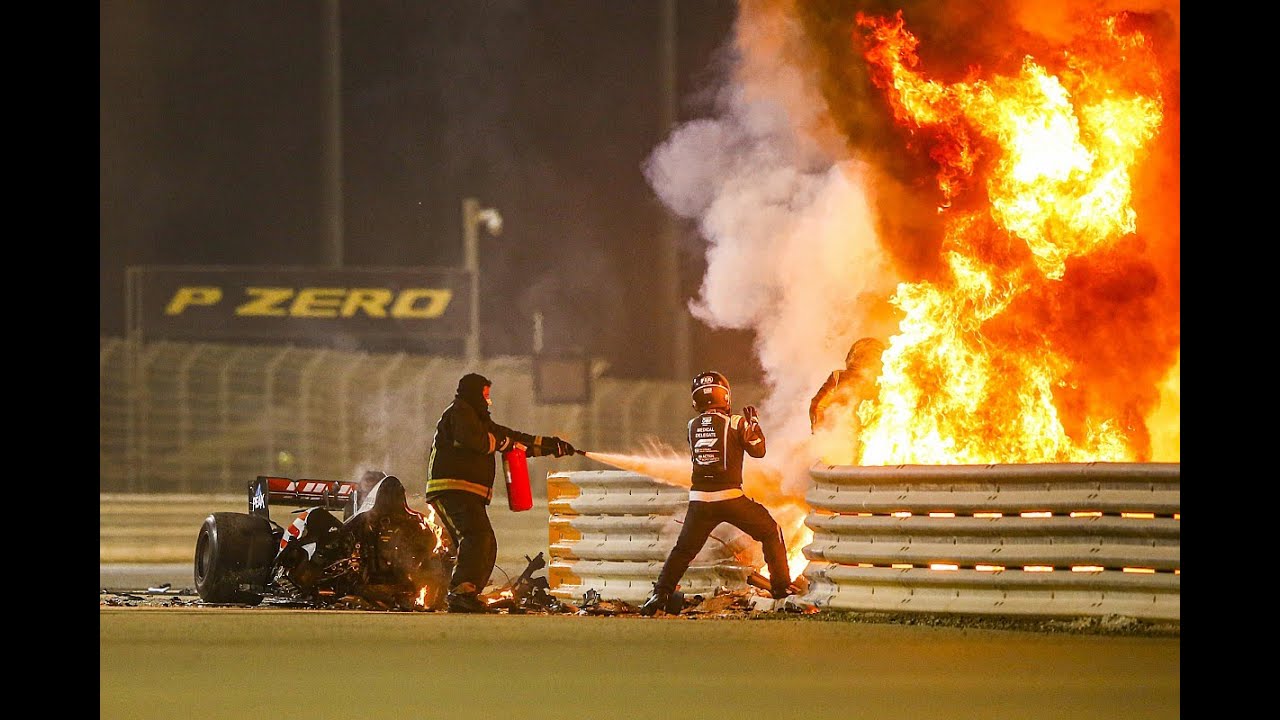 ¡Así fue la locura del GP de Bahrein de F1 y el accidente de Romain Grosjean!