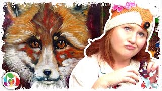 sherpa acrylic fox painting tutorial theartsherpa tutorials paintings easy drawing artists step