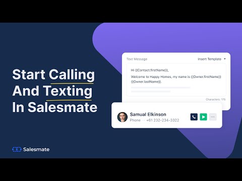 Built in Calling And Texting In Salesmate