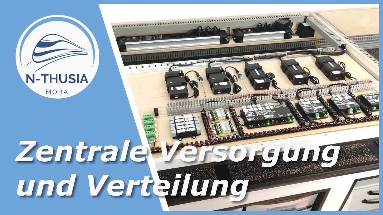 Stromversorgung – zentrale Versorgung und Verteilung | Bürobahn in Spur N