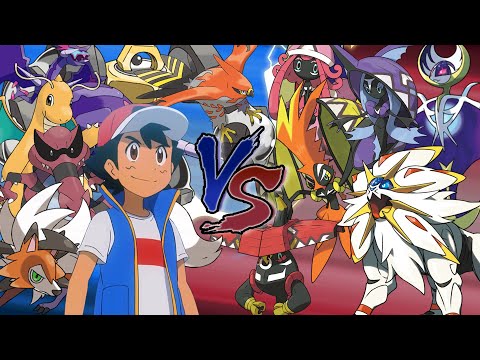 Pokemon Legendary Battle Ash Vs Legendary Pokemon (Alola Legendary Pokemon  Showdown) 