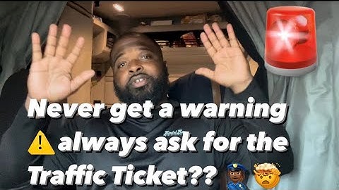 Getting a WARNING is WORSE than the traffic ticket itself ?? 🧐 🤔 🤨 👮‍♂️ 🚨 | NEW CDL drivers