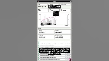 When anyone asks how I make this much money with Google Sheets.