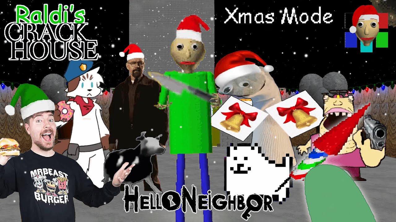 Saldi Raldi Baldi Raldi's Crackhouse – Xmas Mode (New Update) Baldi's Basics - YouTube
