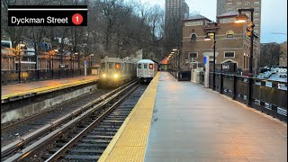 MTA Subway: IRT Broadway Line | (1) Train Railfanning Action at Dyckman Street