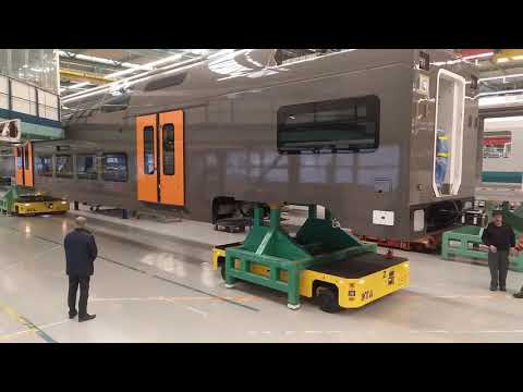 self propelled transporters for handling railway carriages - YouTube