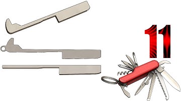 11 SolidWorks |Pocket MultiTool|: plates 1,2, 3