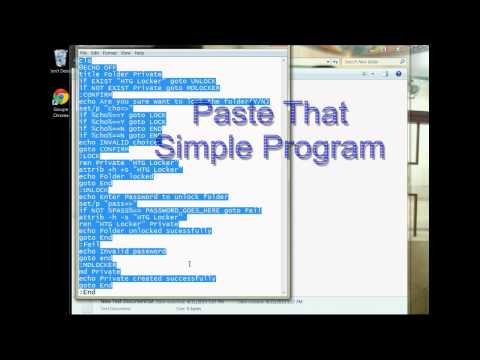 LOCK PERSONAL FILES & FOLDER WITHOUT USING ANY SOFTWARES IN WINDOWS 7