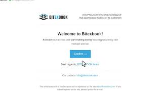 Registration on BITEXBOOK exchange