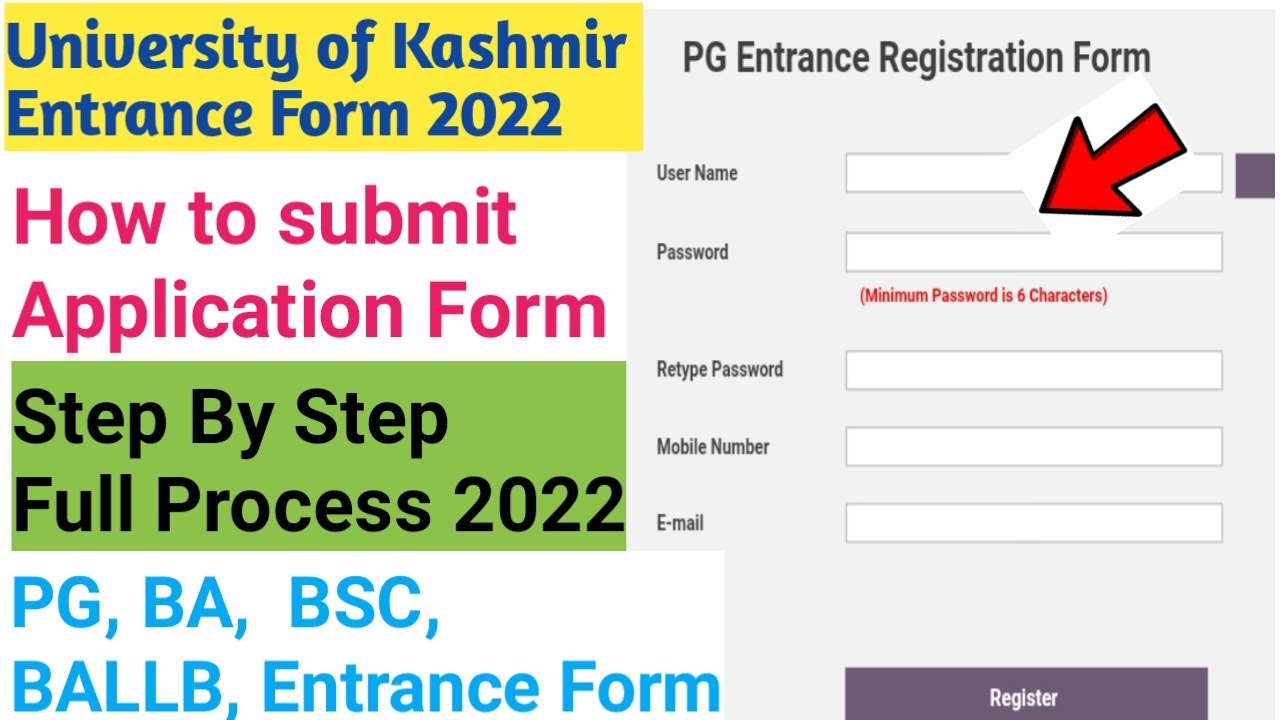 How To Submit Kashmir University Entrance Form 2022 Step By Step KU PG how-to-submit-kashmir-university-entrance-form-2022-step-by-step-ku-pg