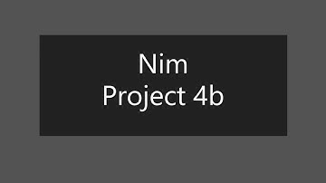 Nim | Demonstration | Project 4b | CS50 AI