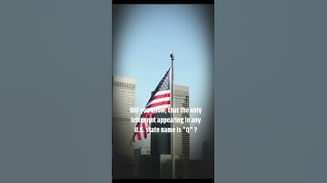 The only letter not appearing in any U.S. state name | Facts World