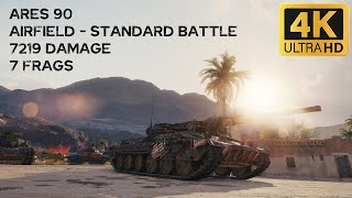 Ares 90 7,2k damage 7 frags on Airfield - World of Tanks