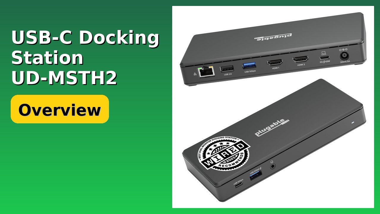 REVIEW (2026): USB-C Docking Station UD-MSTH2. Features. - YouTube