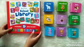 My First Animal Library includes 9 mini books