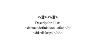 #5 HTML Dasar : List