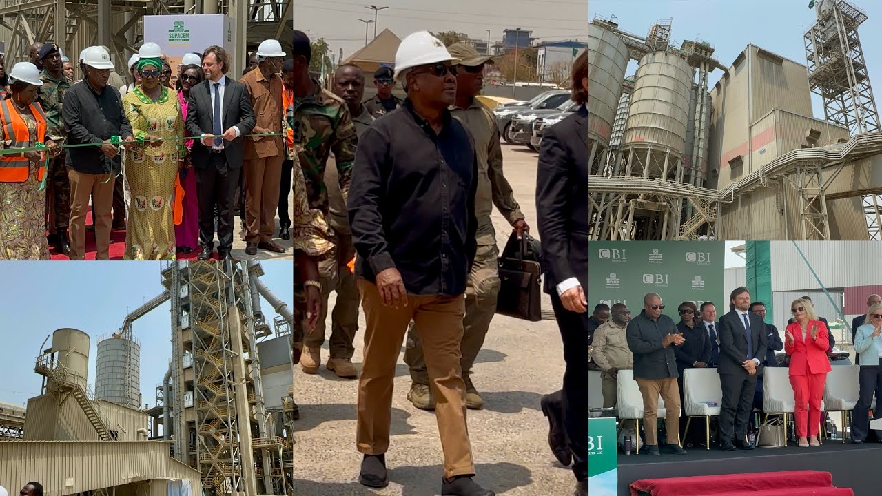 Prez Mahama has done it Again!😱as he commissions World largest Calncined Clay cement factory in GH