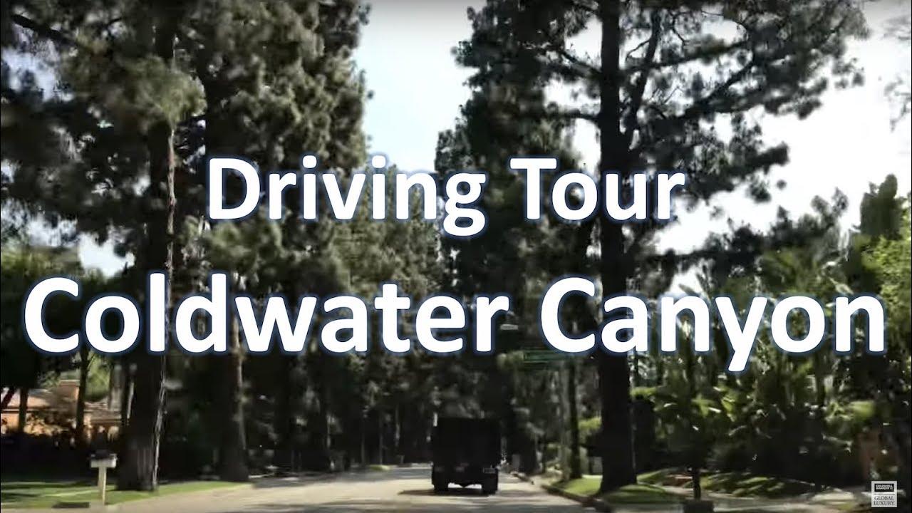 Driving tour of Coldwater Canyon Drive in Beverly Hills Post Office & the Beverly Hills Flats