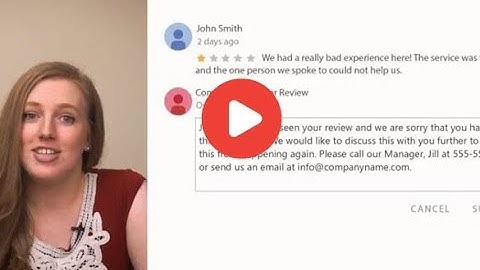 How To Respond To Negative Reviews