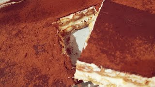 NO EGGS 10min  simple Tiramisu | تيراميسو في عشر دقائق بدون بيض بدون فرن