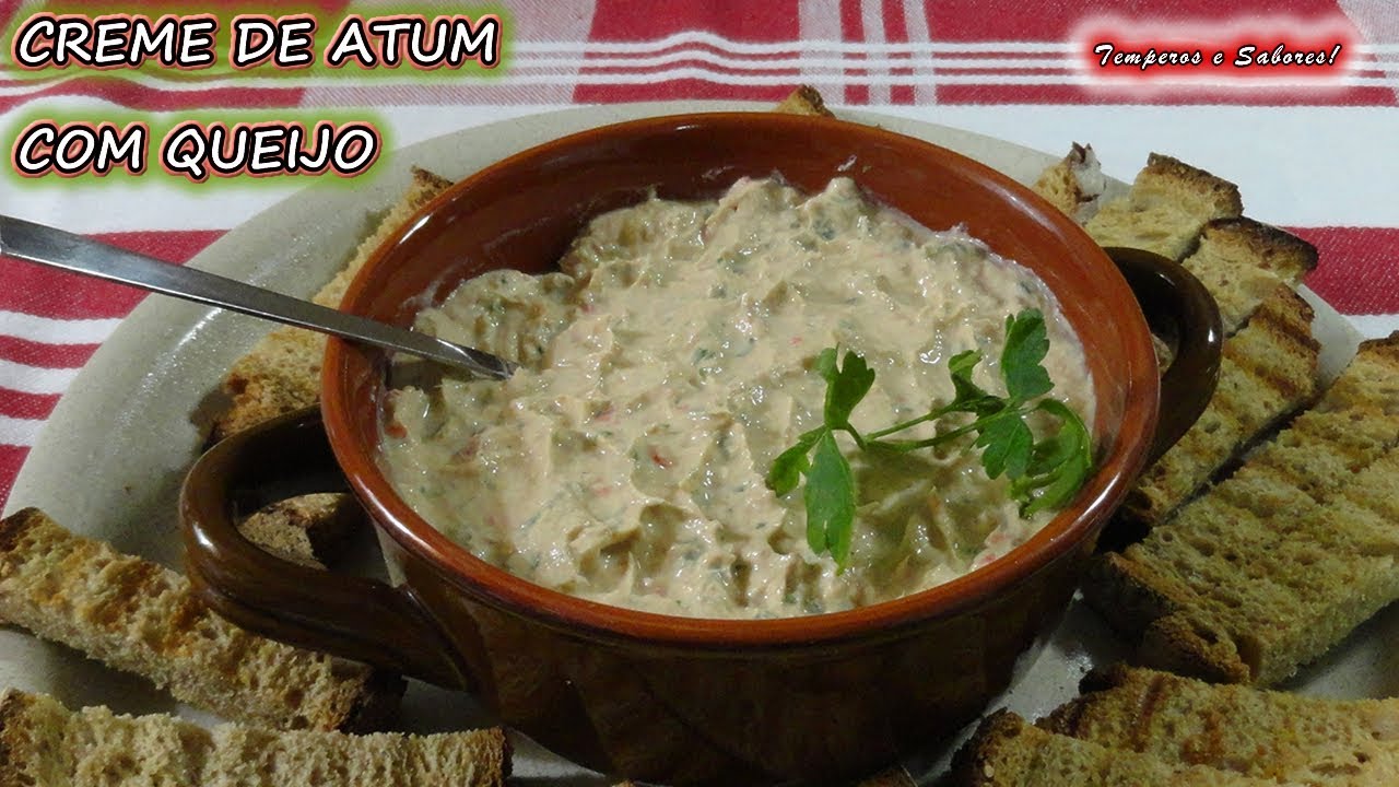 CREME DE ATUM COM QUEIJO fácil, rápido e muito delicioso