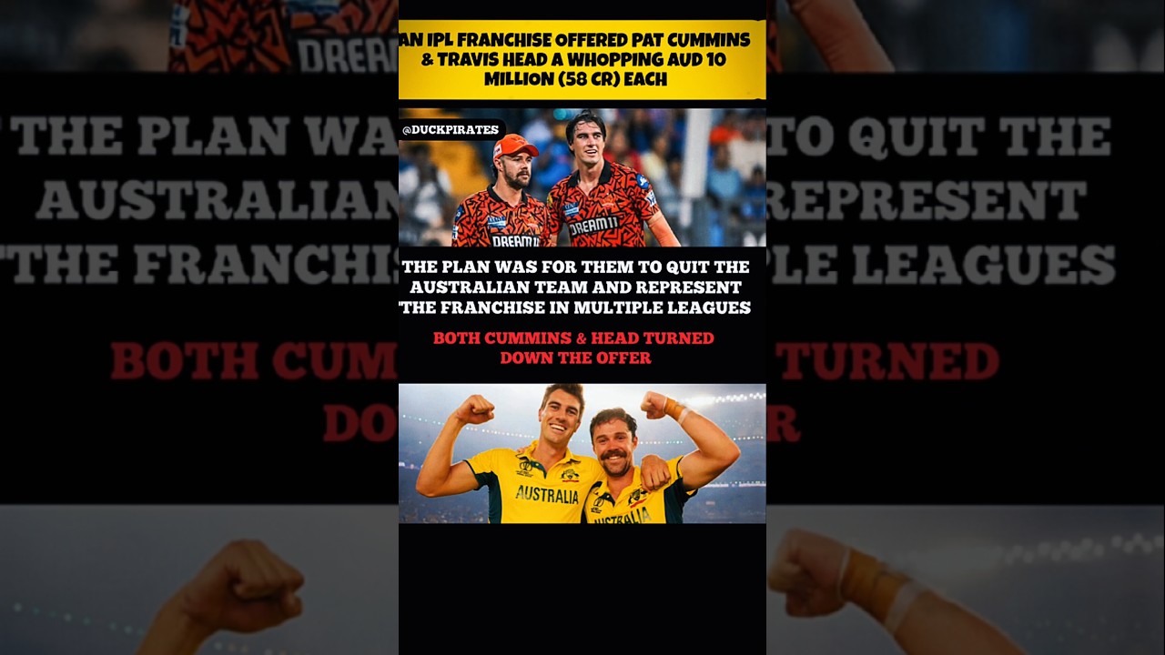 💰 IPL Franchise Offered Pat Cummins & Travis Head ₹58 Crore Each — They Said NO! 😱🔥