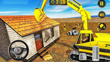 JCB City Road Construction Simulator 3D - Real Excavator Driving Game - Android Gameplay 01 TO 04
