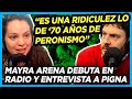 Mayra Arena debuta en radio y entrevista a  Felipe Pigna "Peronismo y Gorilismo"