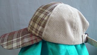 How to Sew a Baseball Cap (6 Panel). Professional Sewing Tutorial for Beginners