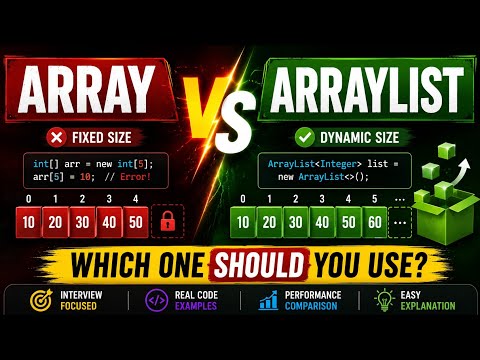 Array vs ArrayList in Java | Internal Working Explained (Live Coding)