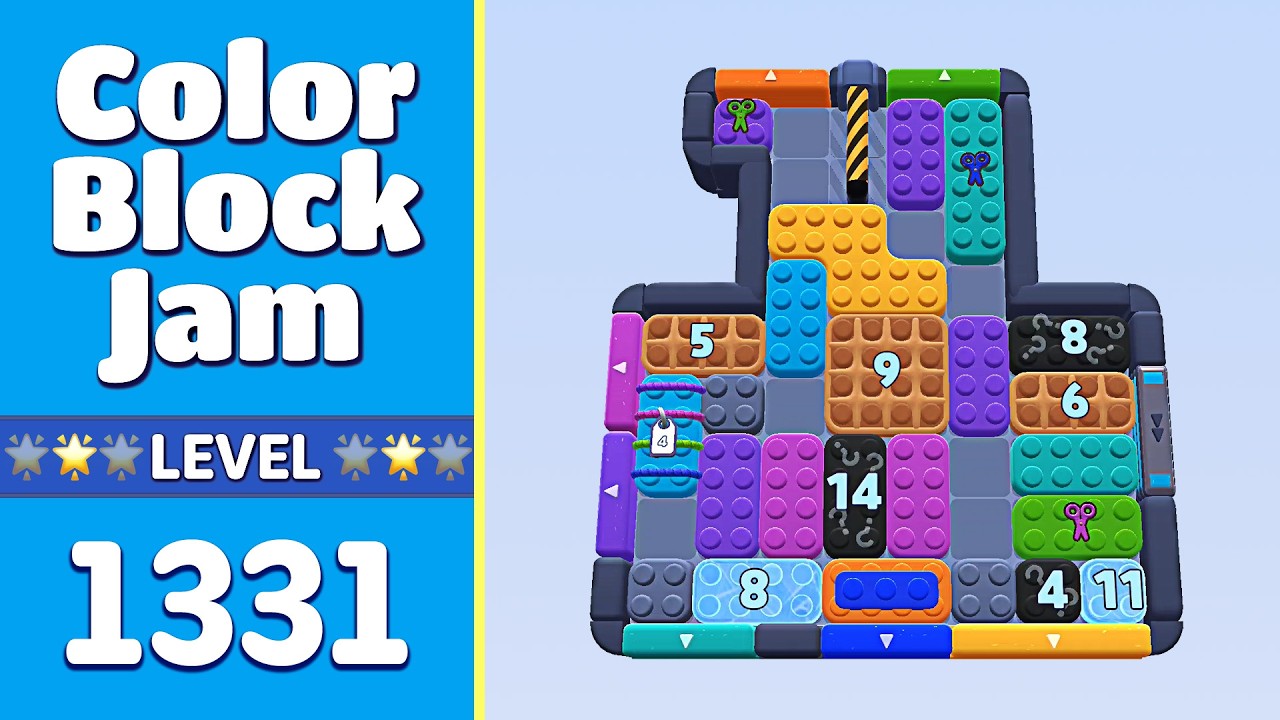 ラメ入りブロック Color Block Jam Level 1328 Walkthrough (1329, 1330, 1331 & 1332